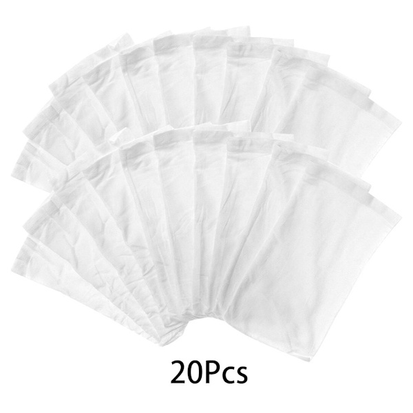 Pool Skimmer Filterstrumpa - Universal Poolfilterpåse (Vit, 20-pack)