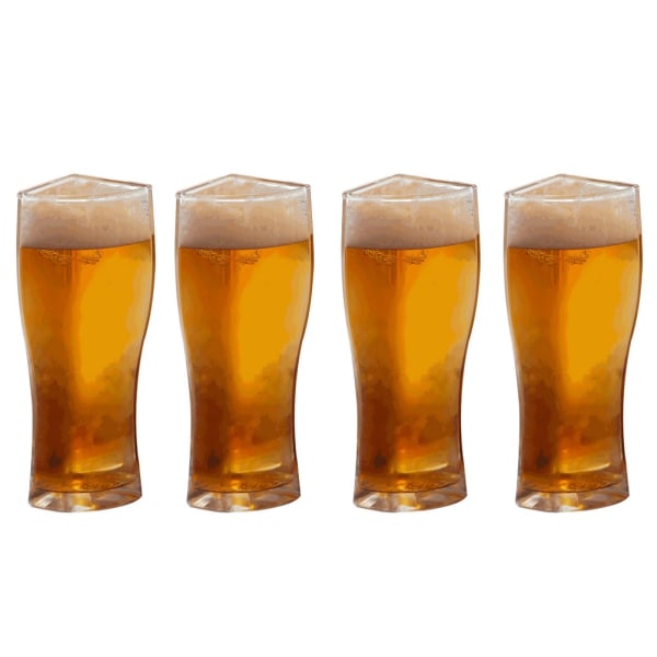 4 i 1 Akryl Ölmugg 4PCS Ölmugg Fest Semester Födelsedag