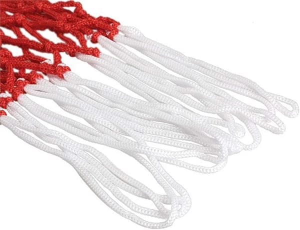 Basketbollnät Hemmasportutrustning - Röd Vit och Blå Nylon -