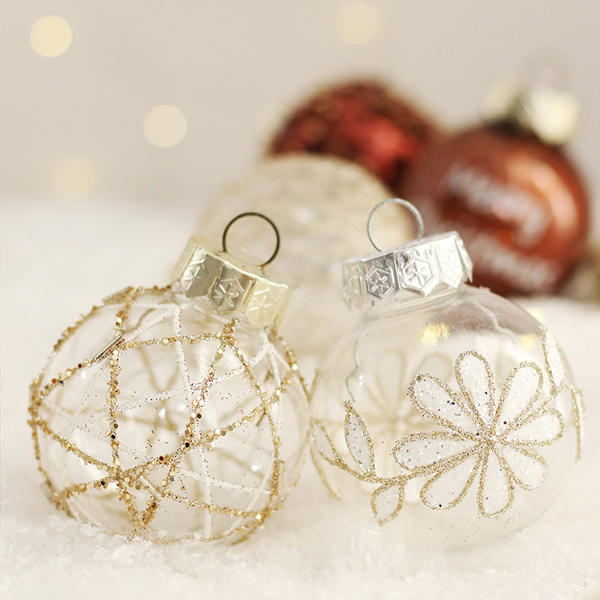 6cm Christmas Decorations, 25pcs Xmas Tree Hanging Ball Xmas