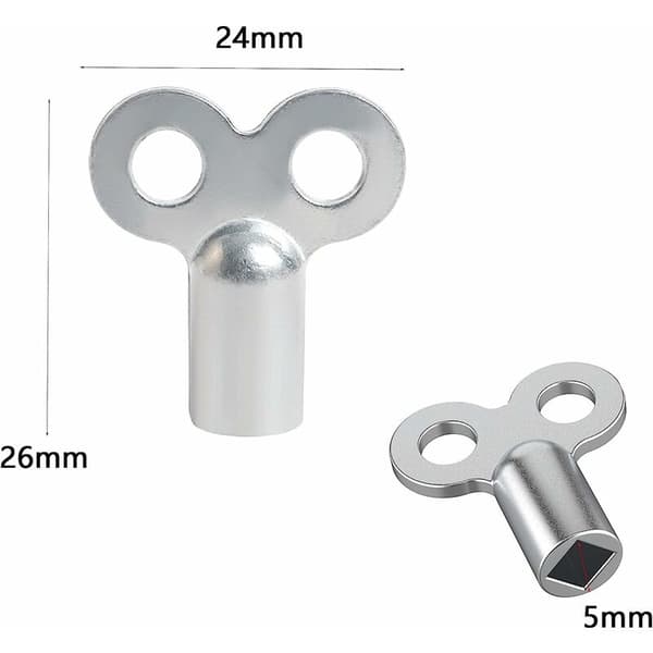 5-pack Radiatoravluftningsnyckel - Passar alla radiatorer - Premiumkvalitet