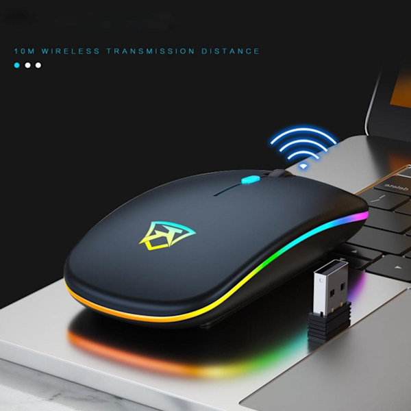 memzuoix Trådlös Ergonomisk Mus, Uppgraderad 2.4G Optisk
