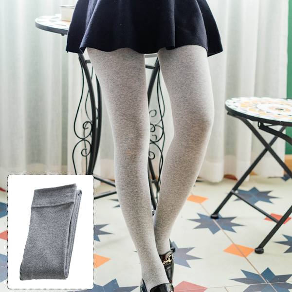 Opaque tights for kvinner - varme termiske vintertights Medium gray