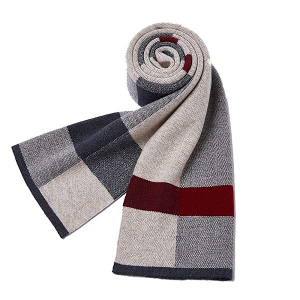 Herre Halstørklæde Vinter Cashmere Feel Halstørklæder til Mænd Lang Mode