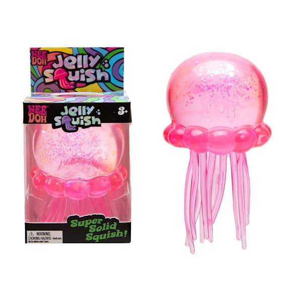 Needoh Jellyfish Squeeze Toy - Rosa
