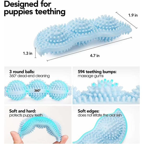 Hundleksak, Tålig texturerad benleksak av gummi för hundar