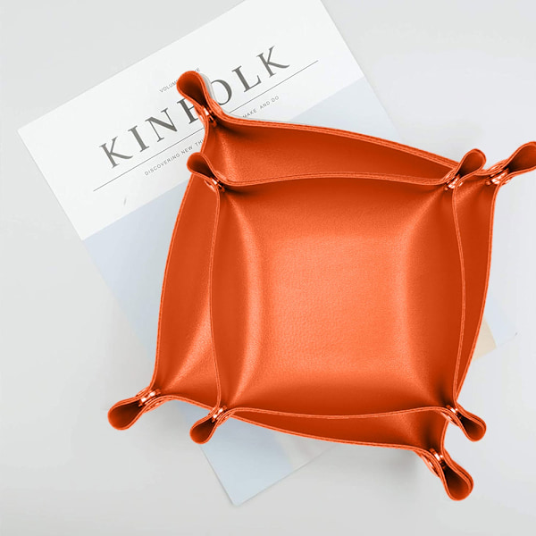 2 läderentré nycklar minimalistisk förvaringsbricka, skrivbord