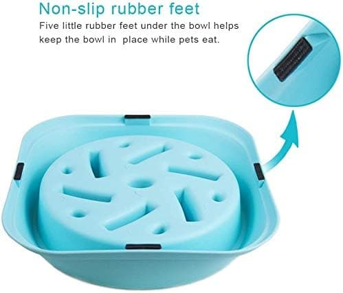 Långsam Ätande Hundskål Anti-Slip Design Rolig Interaktiv