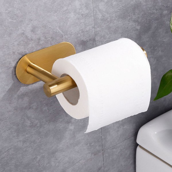 Selvklæbende Toiletpapirholder Væghængt Rustfrit Stål