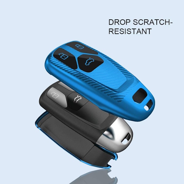 Special Soft TPU Key Case Cover för Audi Key Fob