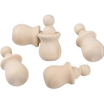 Trefigurer Pakke med 10 Trefigurer for Maling Trefigurer Dukker Uferdig