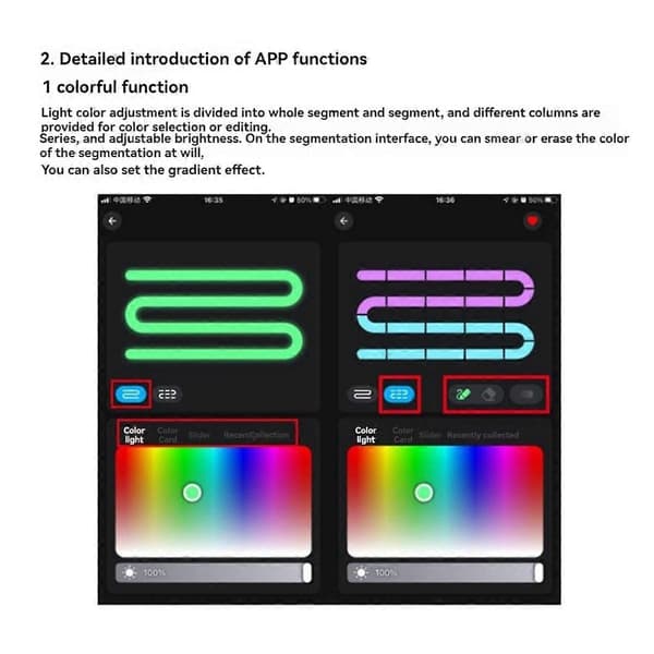LED-kontroller 44 taster Bluetooth stemmeaktivert intelligent dimming fargetemperatur stripe lyskontroller B