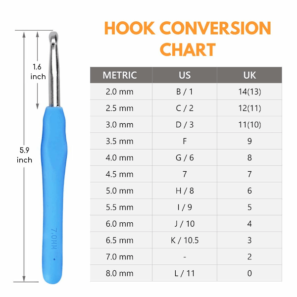 Ergonomisk stickningsnålset med fodral väva garn hantverksset,