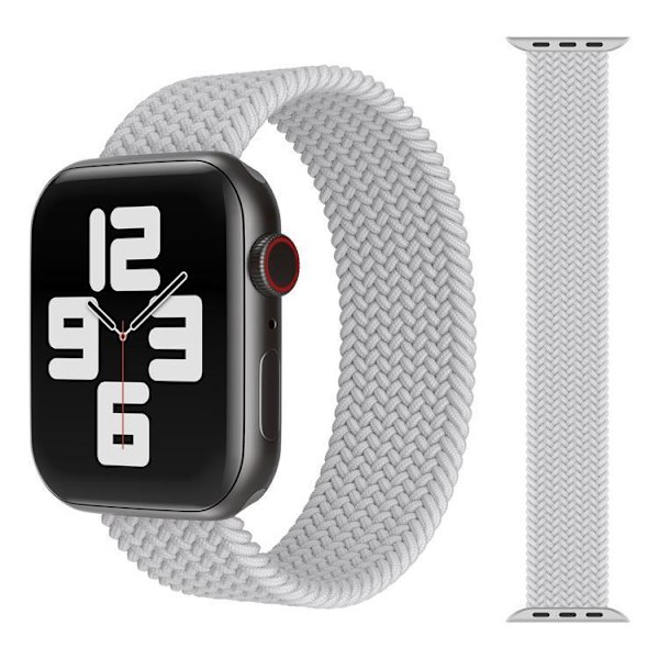 Apple Watch kompatibelt ARMBAND Elastiskt Ljusgrå 38/40/41 mm Grey S Grey S
