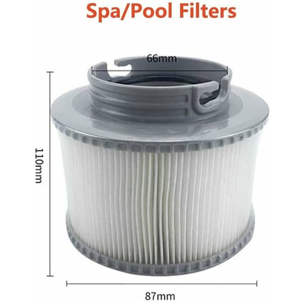 2 stk. MSPA FD2089 Spa Patronfilter, Swimming Pool Filterpatron