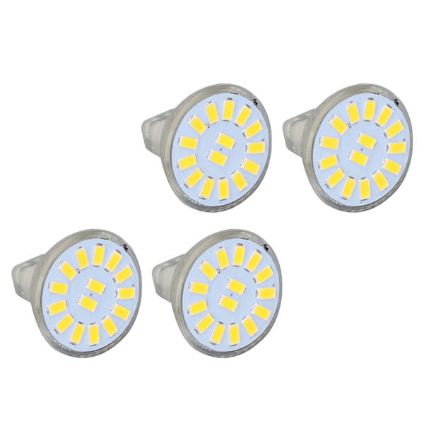 4 st 15LED MR11 Ljuskälla 5W 500LM Dubbelstift Bas Landskaps Spot Ljuskälla för Vardagsrum