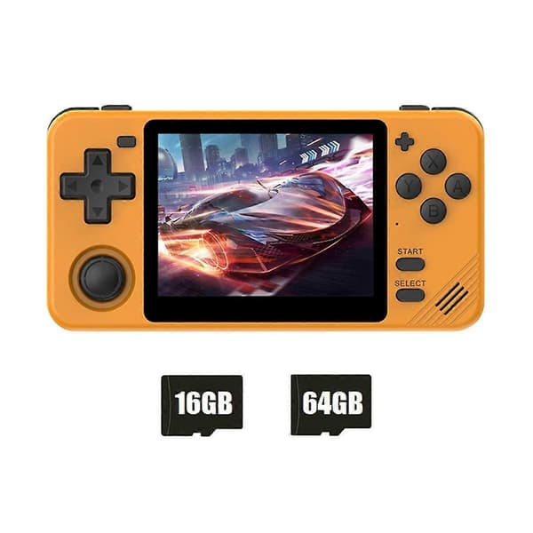RGB10X Håndholdt Spillekonsol 16GB+64GB 3.5Tommer IPS Skærm Open Source til PSP Simulator Videospilkonsol B
