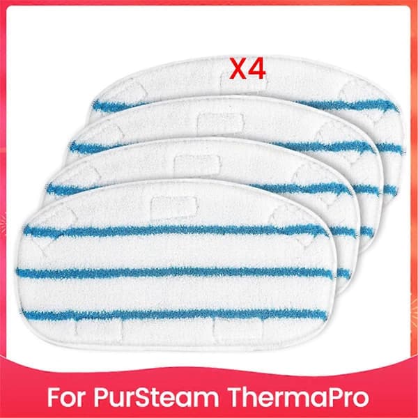 Damprenser tilbehør til ThermaPro 10-i-1 dampmopprenser vaskbare mikrofiberputer for tregulv