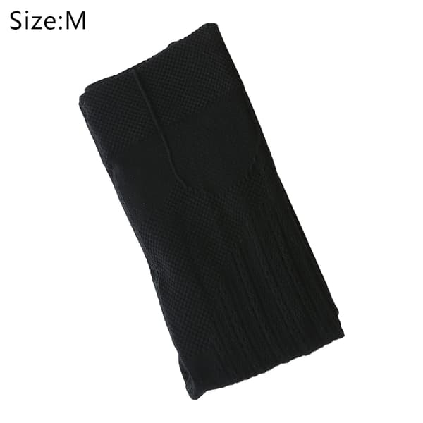Vintervarma ogenomskinliga fodrade tights för kvinnor, hög midja, elastiska black