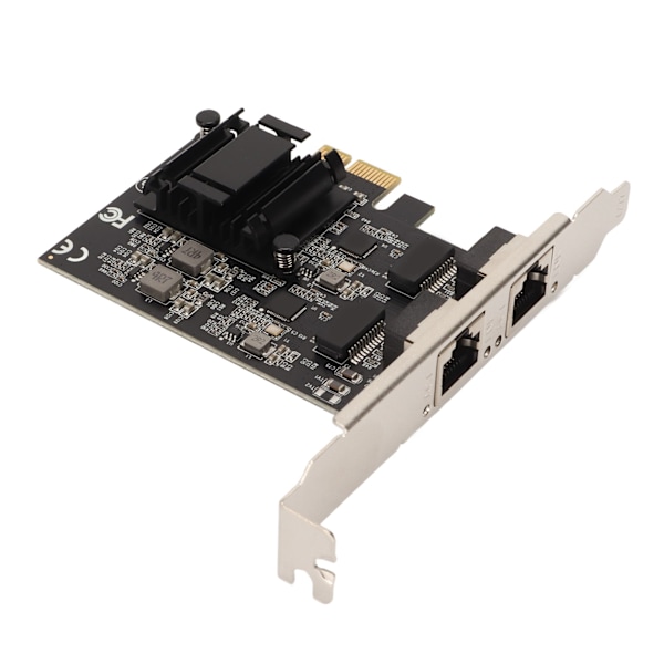 PCIe Nätverkskort Dubbla Portar RTL8125BG Chip 2500 1000 100Mbps 2.5GBase T PCIe Internetadapter för Stationära Datorer PC-Servrar