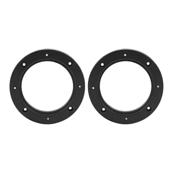 2 stk. 4 tommer bilstereo højttalerringpude sort bilmodifikation udskiftning universal