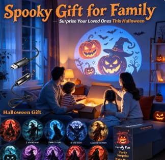 USB-ferieprojektorlys, 10 mønstre per lysbilde, 360° roterbart LED-projektorlys, egnet for Halloween-projektorer stye 8