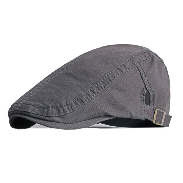Enkel platt keps herr bomull vintage målarhatt casual