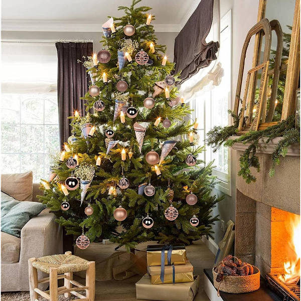 30 Pcs Christmas Ball Ornaments 6cm Shatterproof Christmas Tree