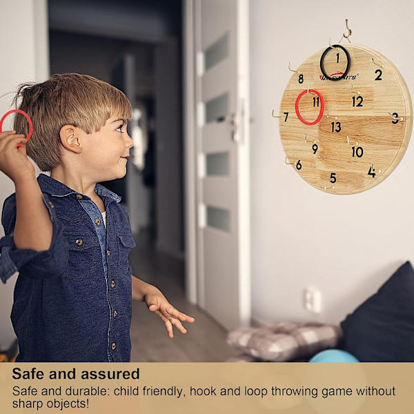Ring Toss Spel, Inomhus Utomhus för Barn Vuxna Familj, Roligt