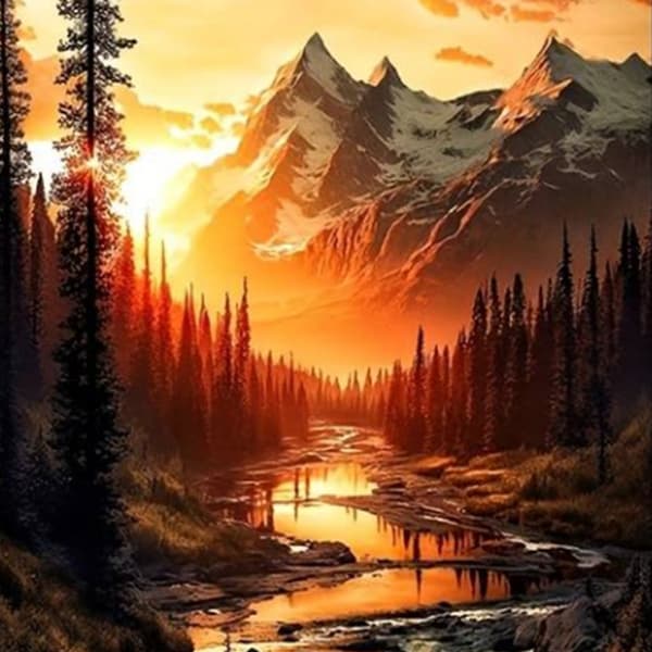 30x40cm \"Mystical Realm\" Diamantmålningsset - DW915