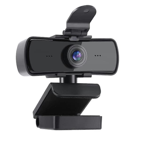2K Webcam USB HD-kamera PC-kamera computerwebcam med privatlivsdæksel til liveudsendelse/videoopkald/konferencearbejde