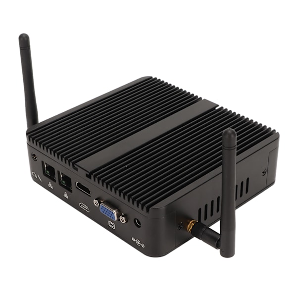 Mini PC för Windows 11 PRO för Linux Quad Core 8GB DDR4 256GB SSD 4K 60Hz Stöd 2.4G 5G WiFi Mini Gaming PC 100‑240V EU-kontakt