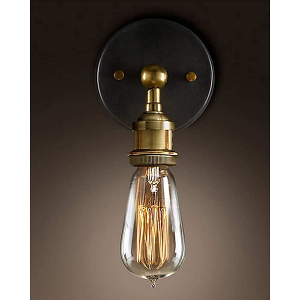 Industriel Væglampe med Justerbart Led, Retro Væglampe E27 E