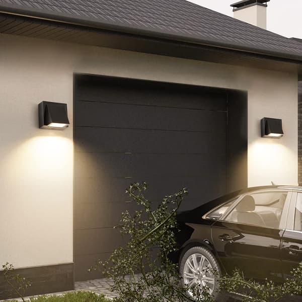 Tealight Udendørs Vægslampe - 2 stk., LED Vægslampe IP65 Vandtæt