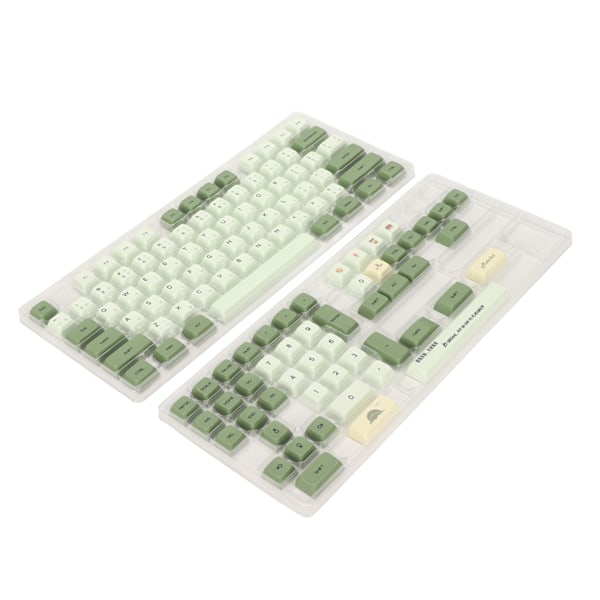 PBT Keycaps 125 Tangenter Matcha Färg Japansk Stil för Cherry Höjd DIY 5 Sidor Sublimering Mekanisk Tangentbord Keycap