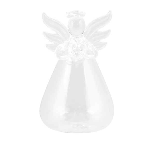 Vinkelhandgjord transparent glasvas blomkruka dekoration