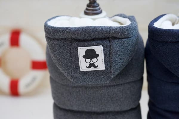 Hundejakke Kåpe Hette Pet Hetteklær Varm for Små Mittel D