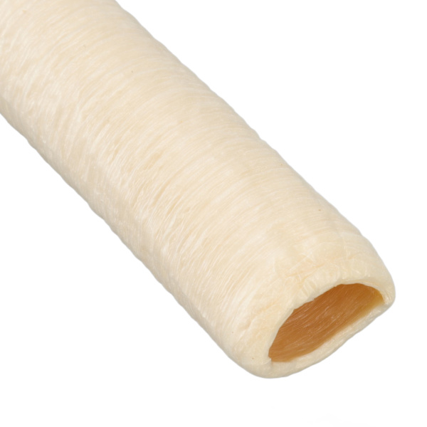 4 Ätbara Kollagenhöljen Torkade Fläskkorvhöljen Rör 24mm Diameter Kollagenkorvhöljen för Skinka Korv