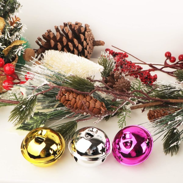 10 Stück Glöckchen Weihnachtsbaumschmuck Mehrfarbig Schellen
