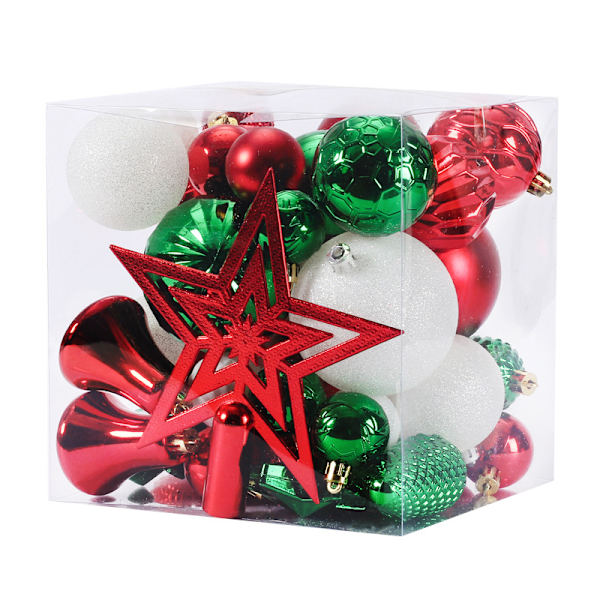 Julgransdekorationer Ornament Set: Okrossbar