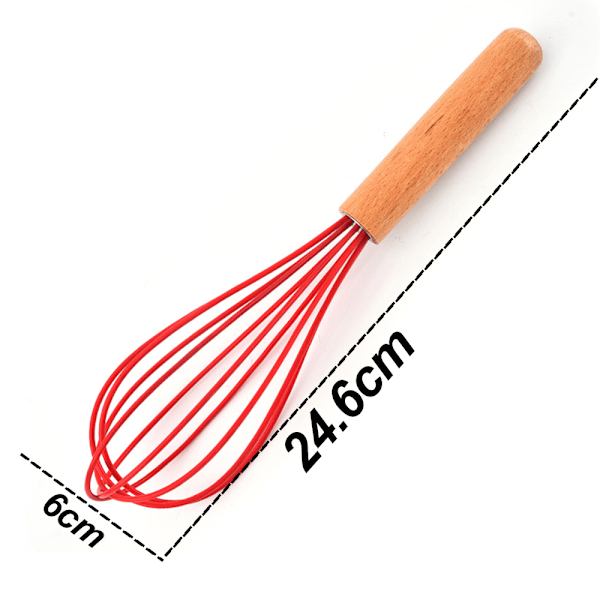 Silikonballongvisp, perfekt för non-stick-köksartiklar, mjölk