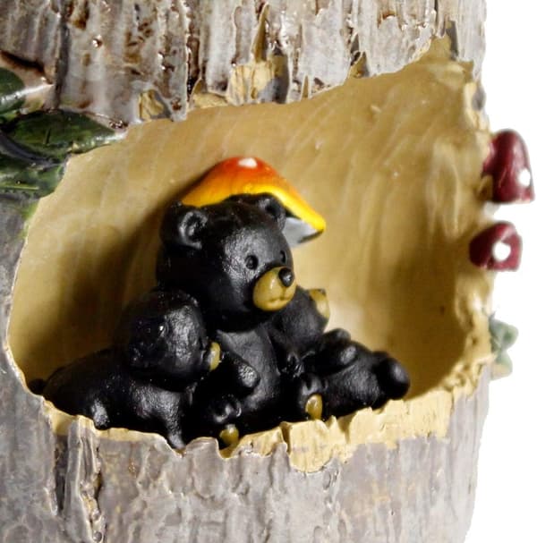 Blomkruka Succulent Planter Trähålskrukor Resin Blomväxt P