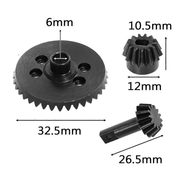 Bageste Wave Box Differential Gear Sæt til Slash 1/10 Hqtoys727 XO-1 RC Bil Opgraderingsdele