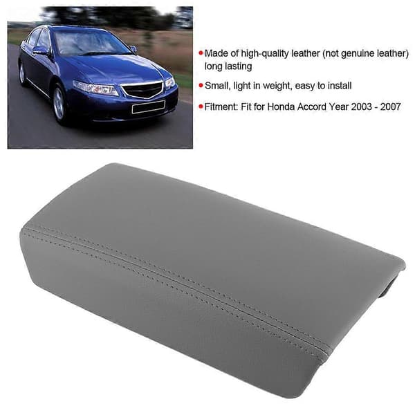 Midtkonsoll armlene lokk sentralboks deksel passer til Honda Accord 7. 2003-2007 Grå