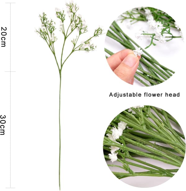 12 Pakk Kunstige Blomsterbuketter Julepynt Falsk Flo