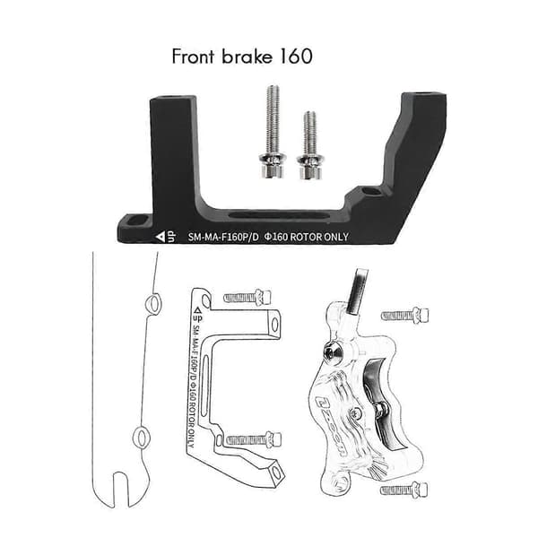 Skivbromsfäste Adapter Ultralätt Platt Installation PM/IS Omvandlare Cykeltillbehör Rotorbytesfäste Fram