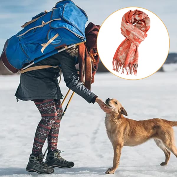 Skjerf for kvinner Rutete skjerf Vinter Varm Pashmina Tartan Skjerf