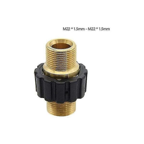 Slangsnabbkoppling, M22 X 1.5 Dubbel Hane Högtryckstvättadapter Kompatibel Med Karcher