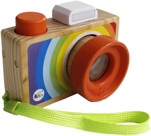 Miniatyr Träkamera med Multi-Prisma Kalejdoskoplins, Po