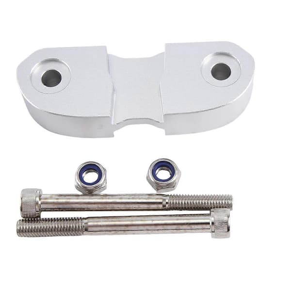 Motorsykkelstyreforhøyer Drag Handle Bar Clamp Extend Adapter for Scrambler 400 800 1100 (sølv)